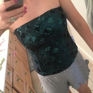 Sequins Bustier  Tube Top